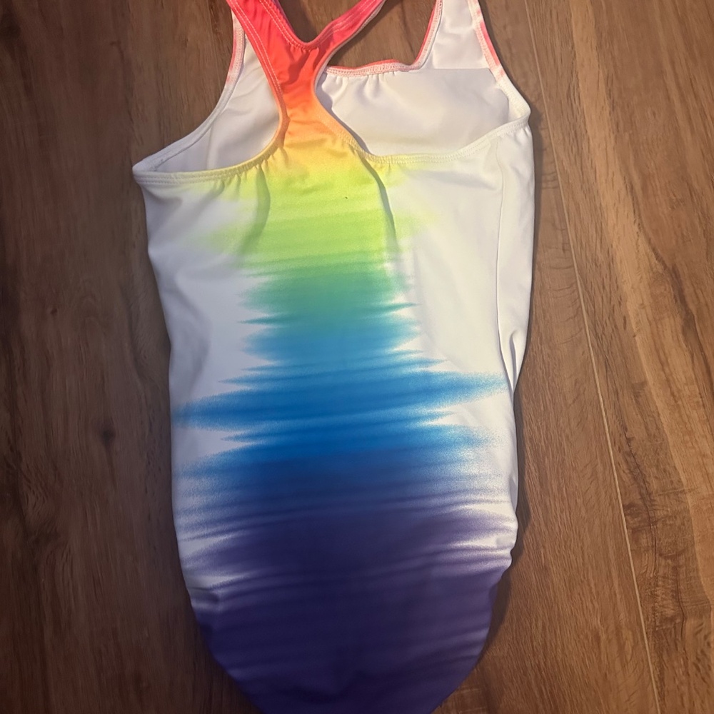 GK rainbow leotard childs large - Picture 2 of 2